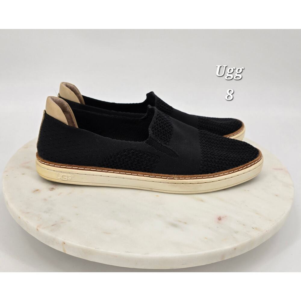 UGG Australia Women’s Sammy Knit Slip-On Sneakers Black - 8